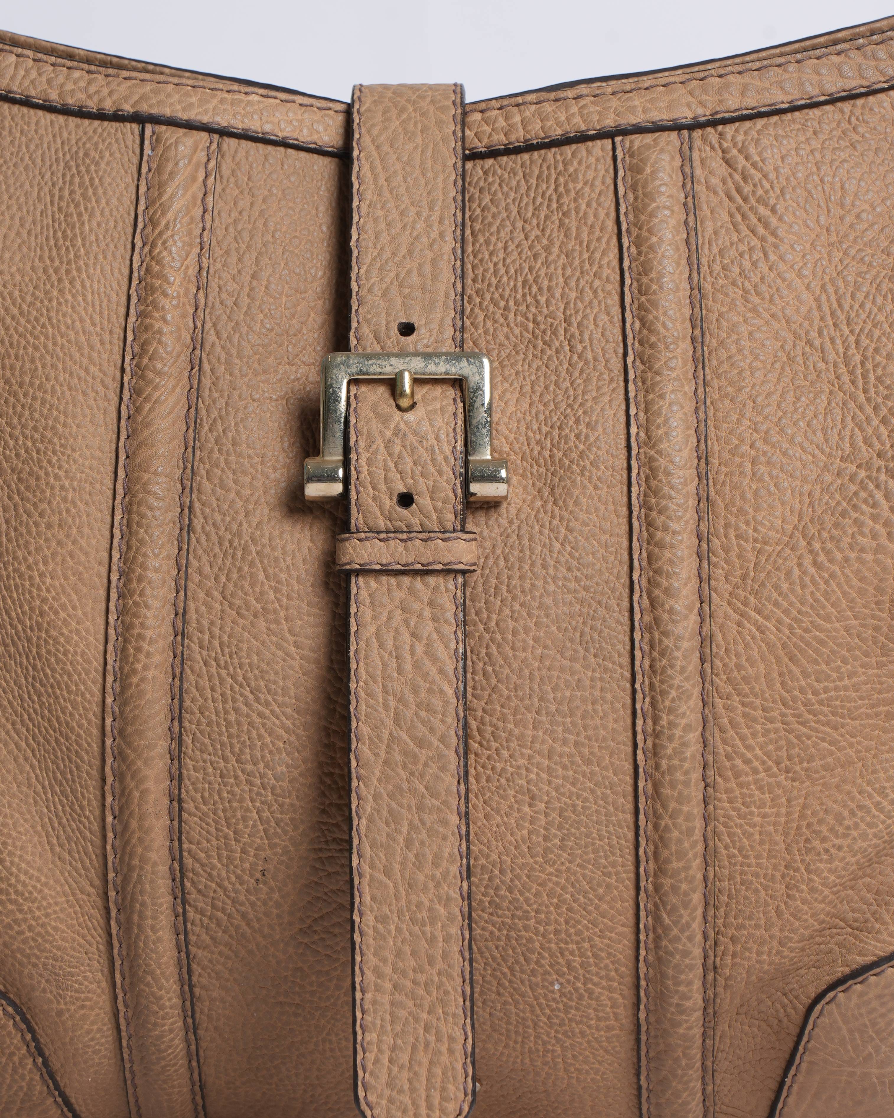 Burberry laeather large hobo bag