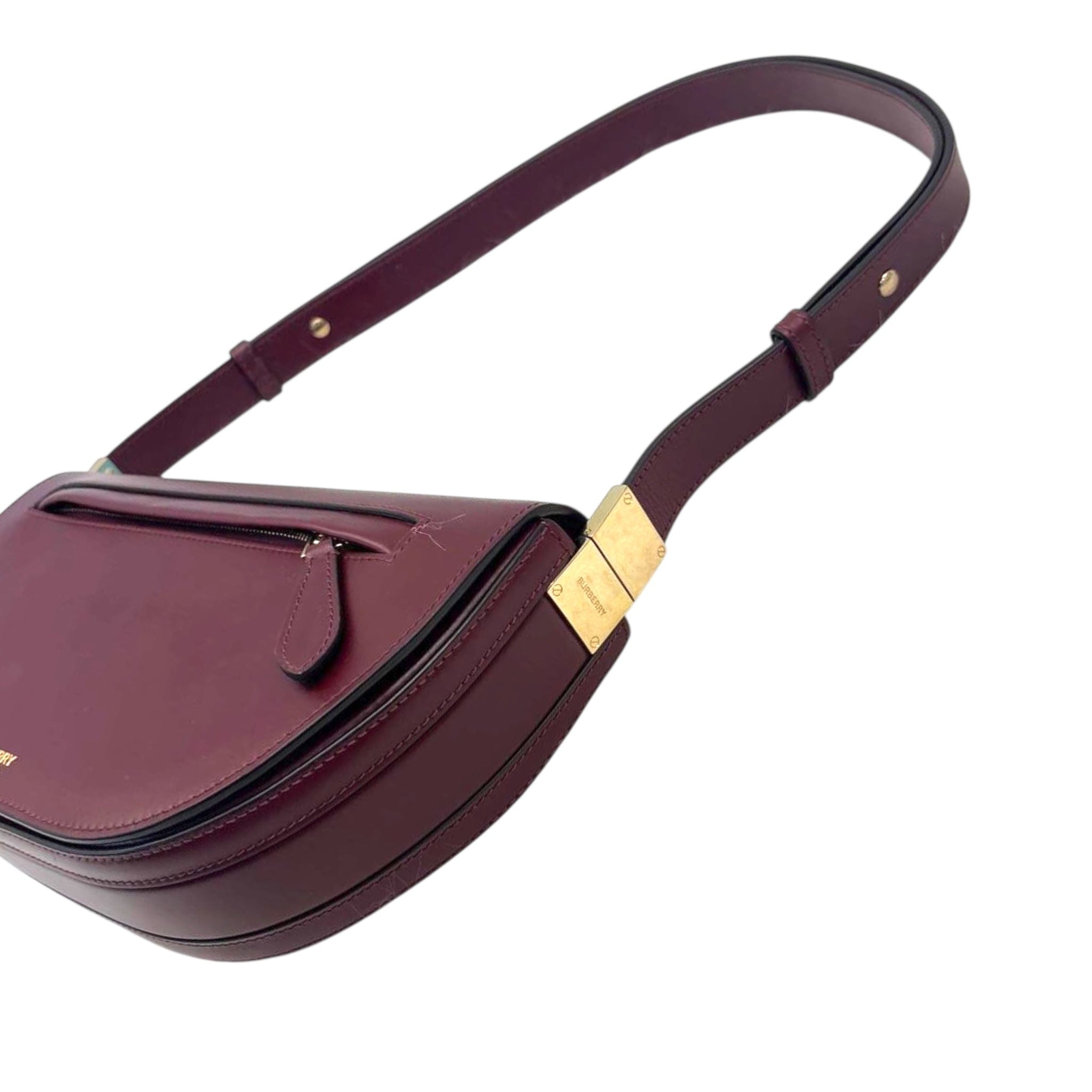 Burberry Burgundy Olympia Small Bag