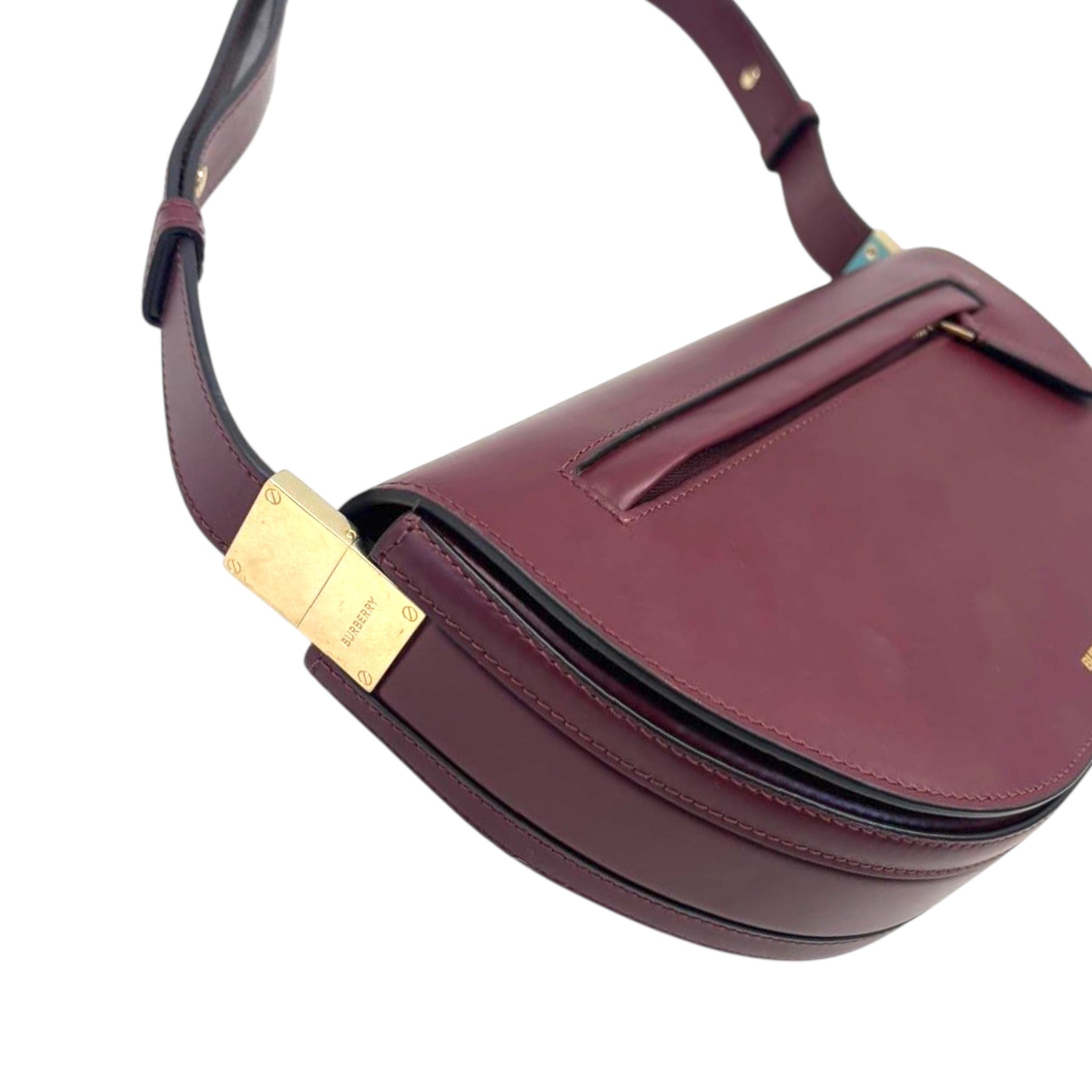 Burberry Burgundy Olympia Small Bag