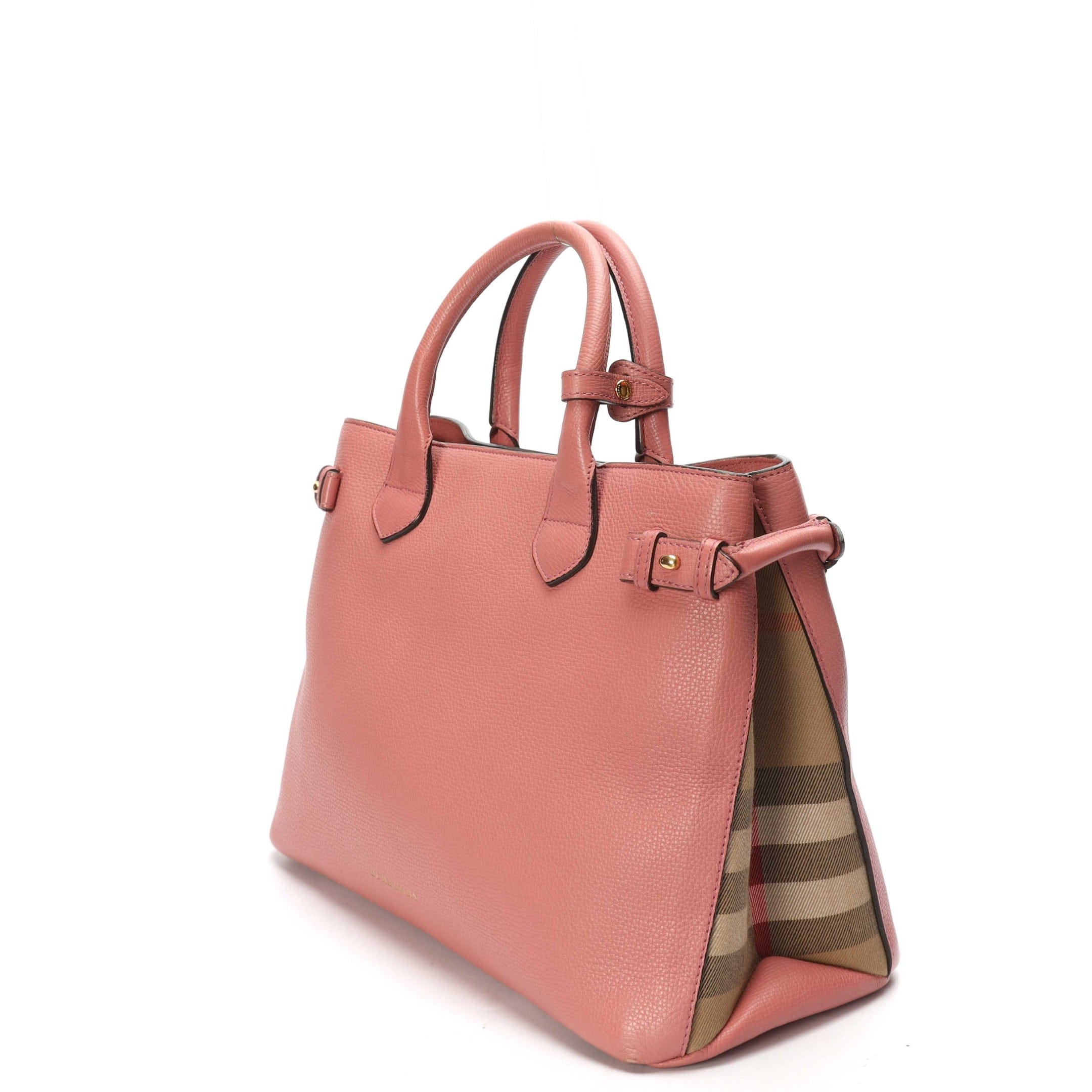 Burberry Pink Banner Large Satchel