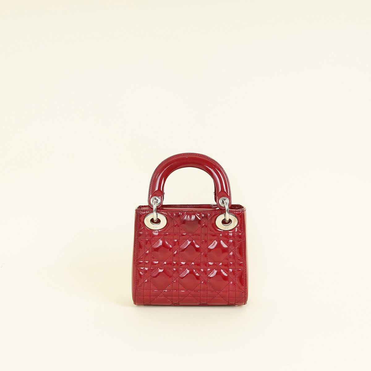 Christian Dior Cherry Red Lady Dior Mini Strap Bag