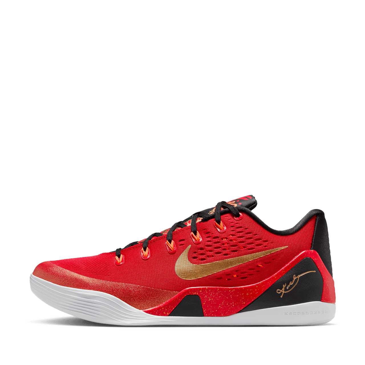 Nike Kobe 9 Low EM Protro University Red and Metallic Gold