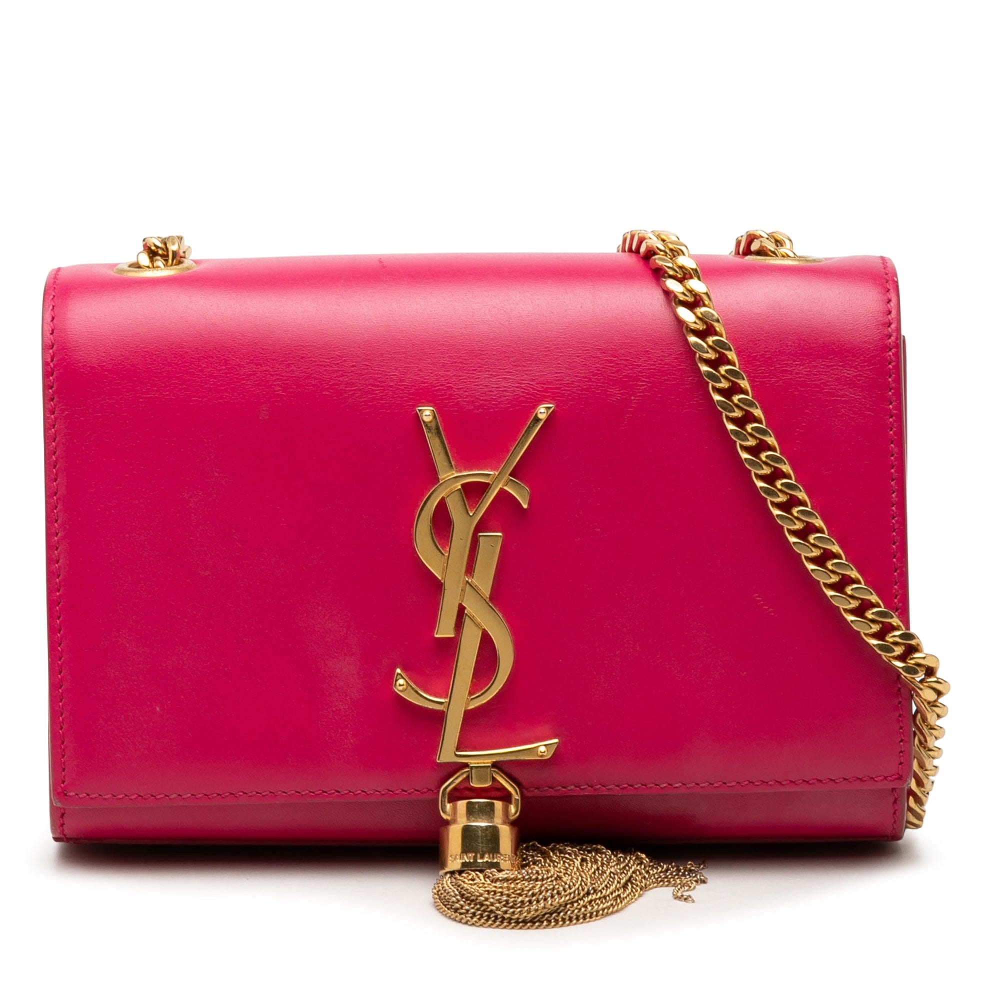 Saint Laurent Small Smooth Calfskin Monogram Kate Tassel Crossbody