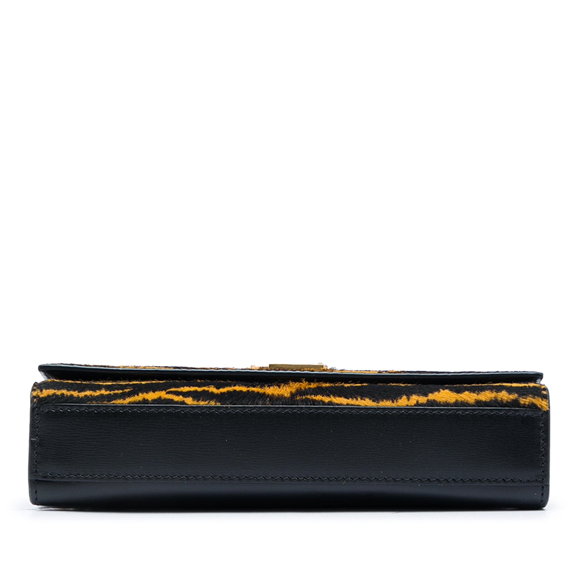 Saint Laurent Small Pony Hair Tiger Print Monogram Kate Crossbody