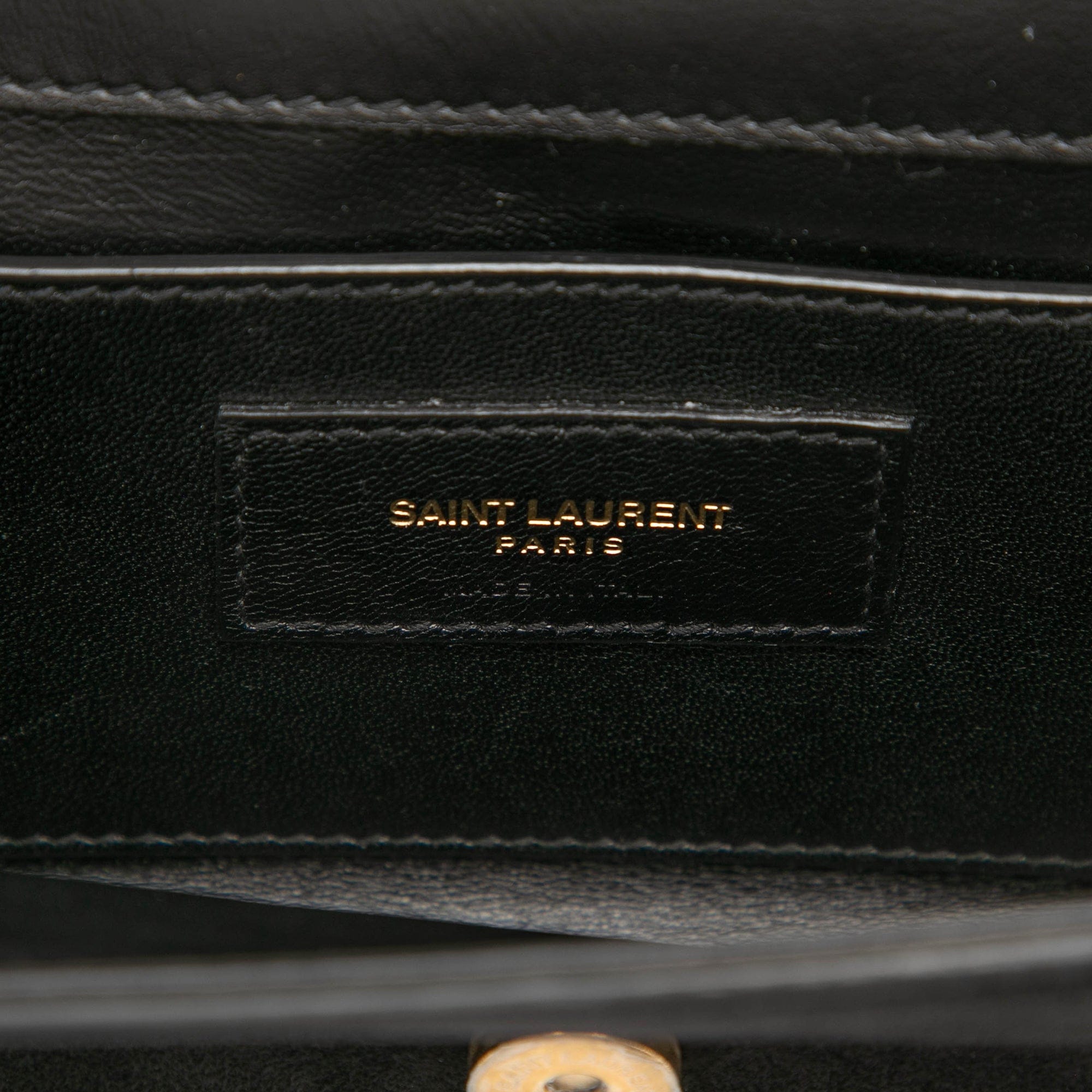 Saint Laurent Small Suede Monogram Kate Tassel Crossbody