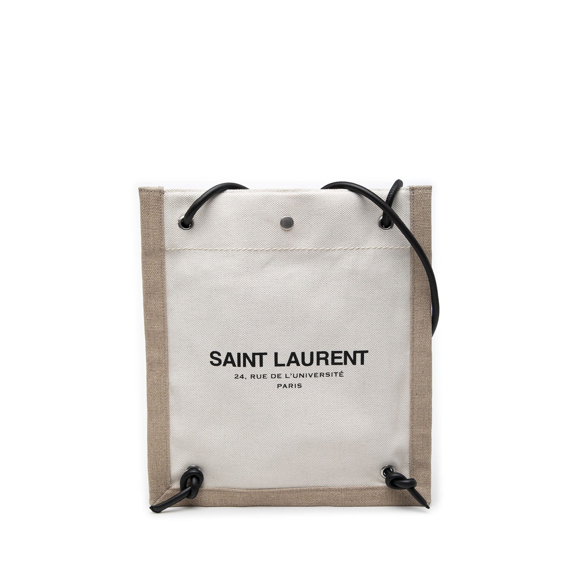 Saint Laurent Canvas Universite Flat Convertible Crossbody