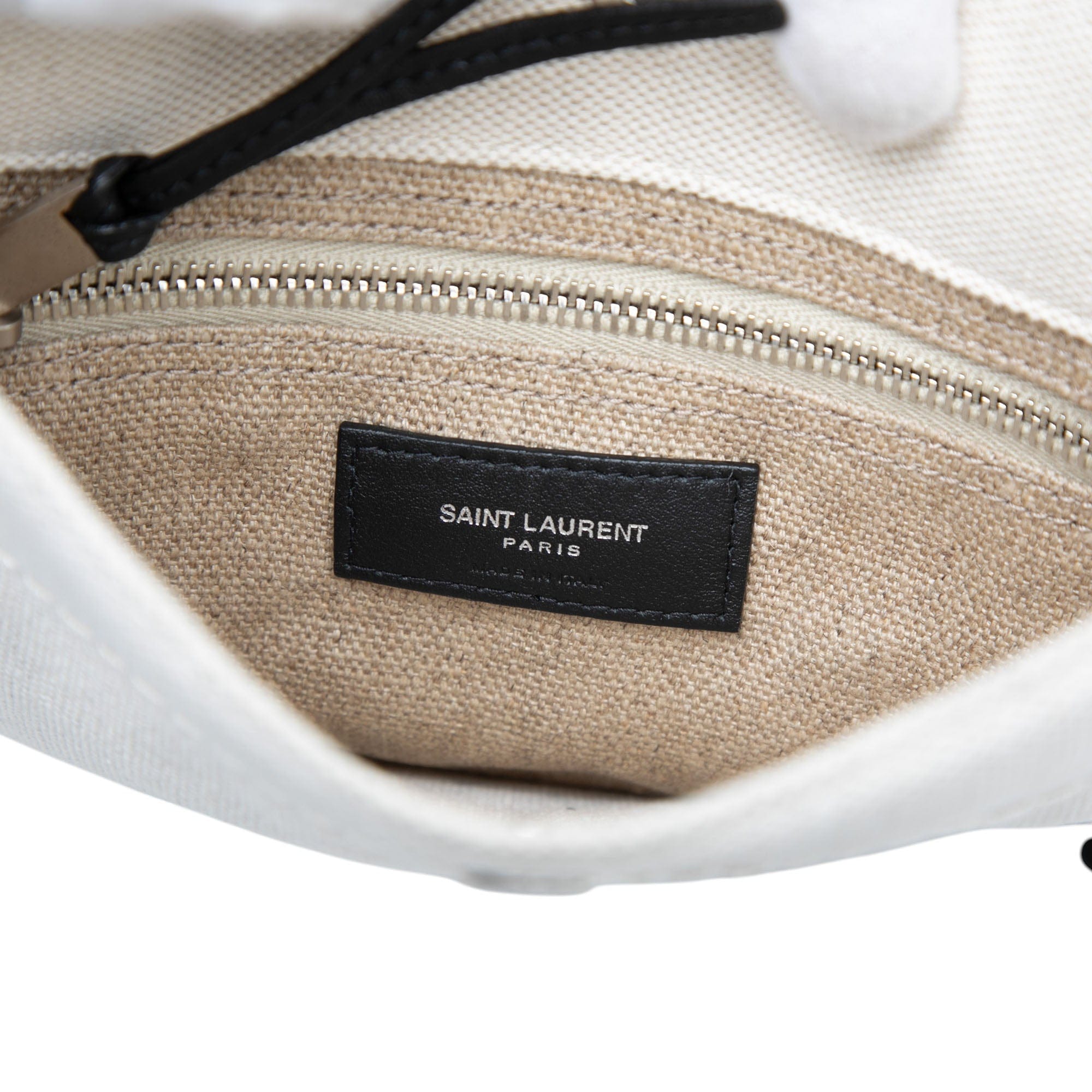Saint Laurent Canvas Universite Flat Convertible Crossbody