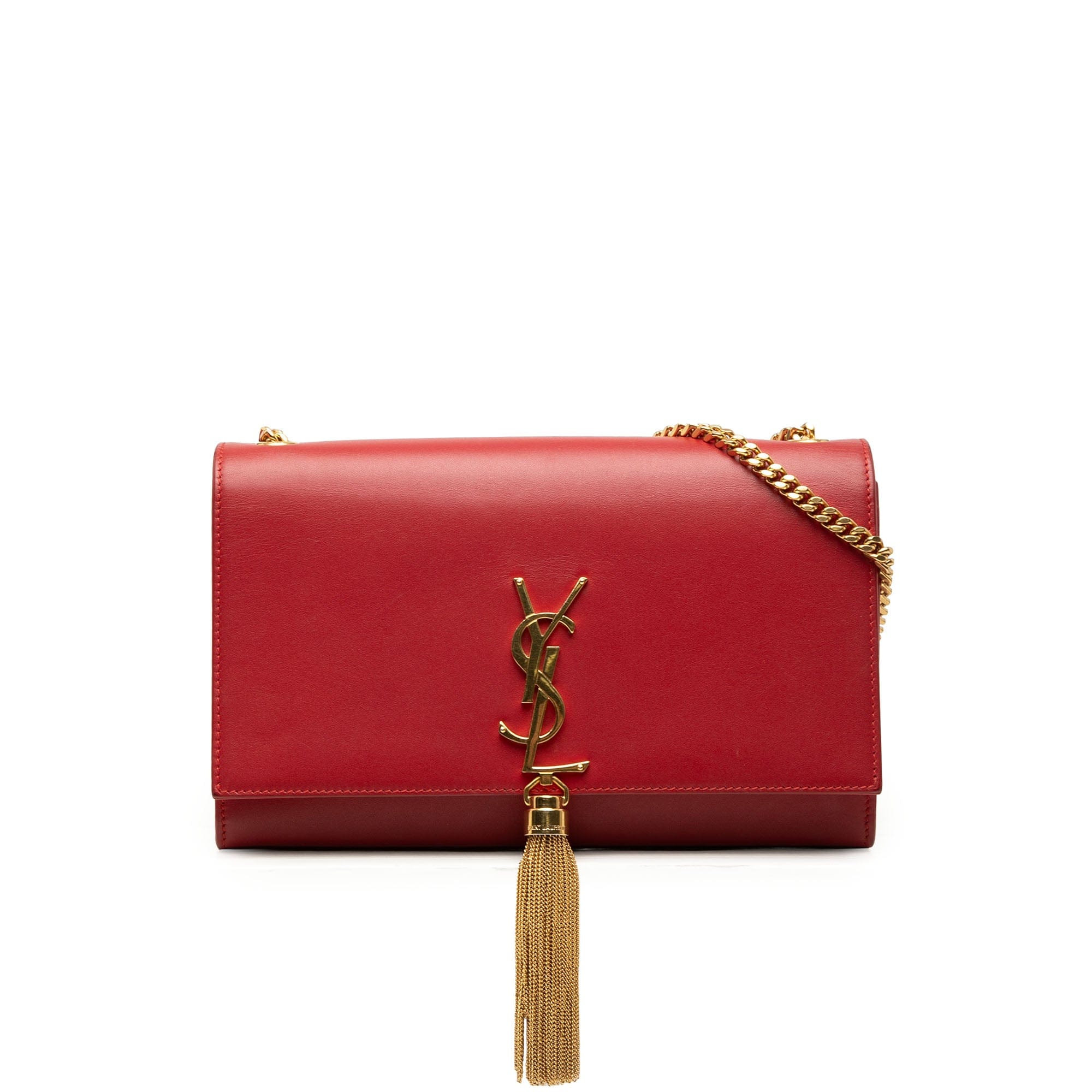 Saint Laurent Medium Smooth Calfskin Classic Monogram Kate Tassel Crossbody