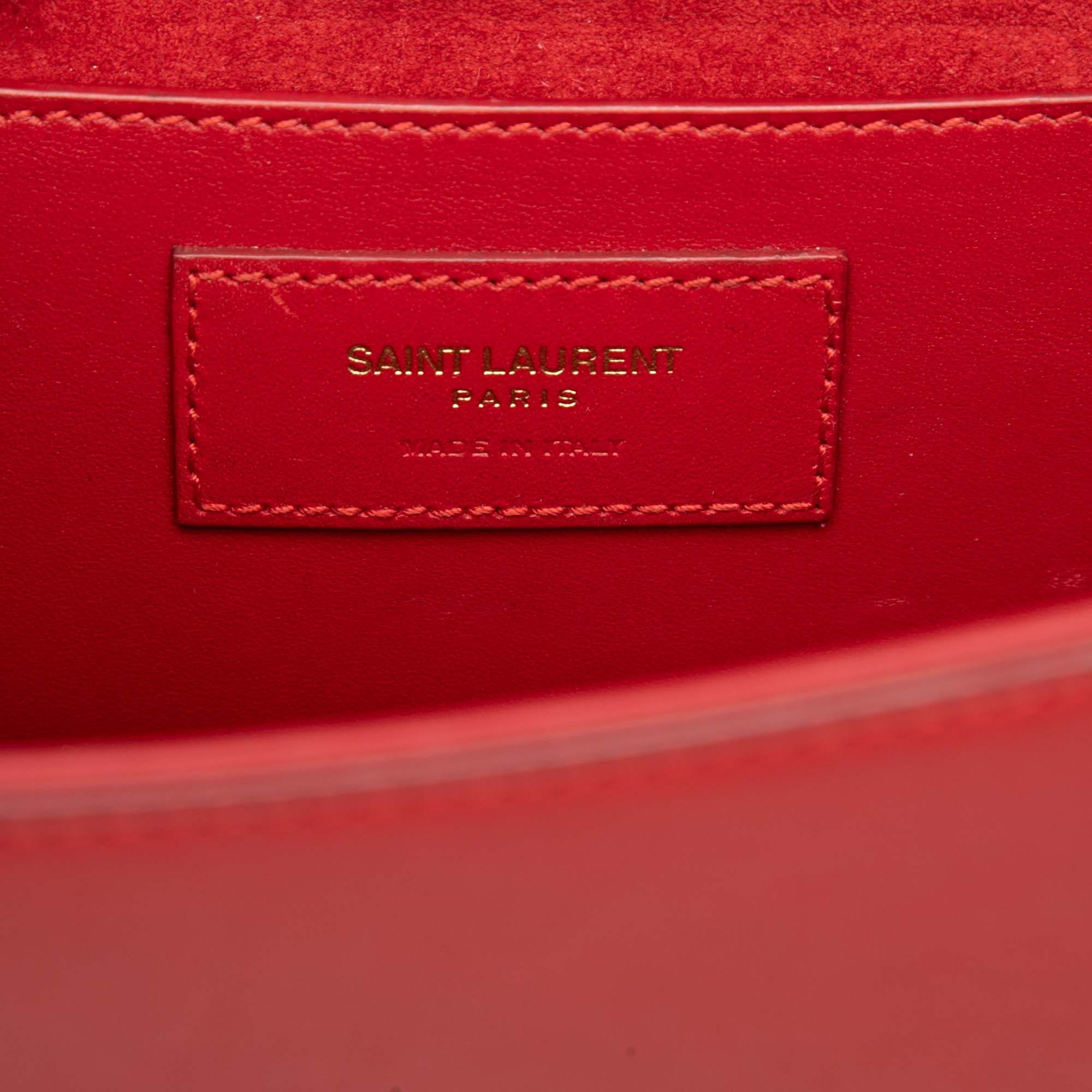 Saint Laurent Medium Smooth Calfskin Classic Monogram Kate Tassel Crossbody