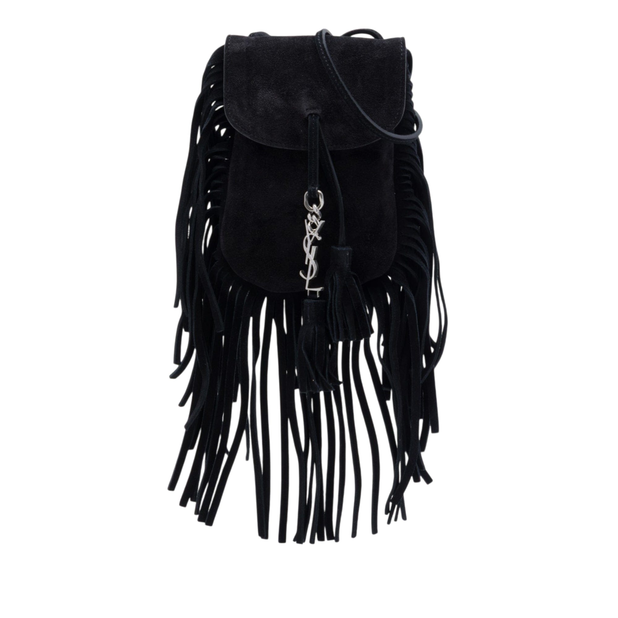 Saint Laurent Toy Suede Anita Fringed Crossbody