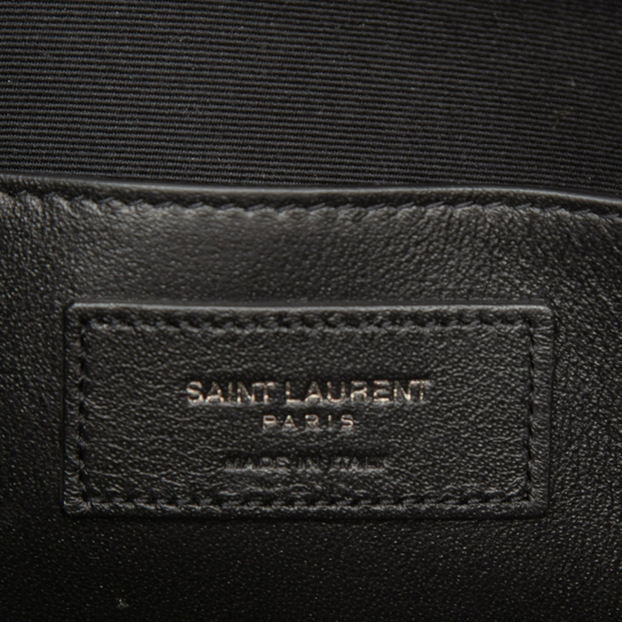 Saint Laurent Calfskin Monogram Sac Coeur Tassel Crossbody