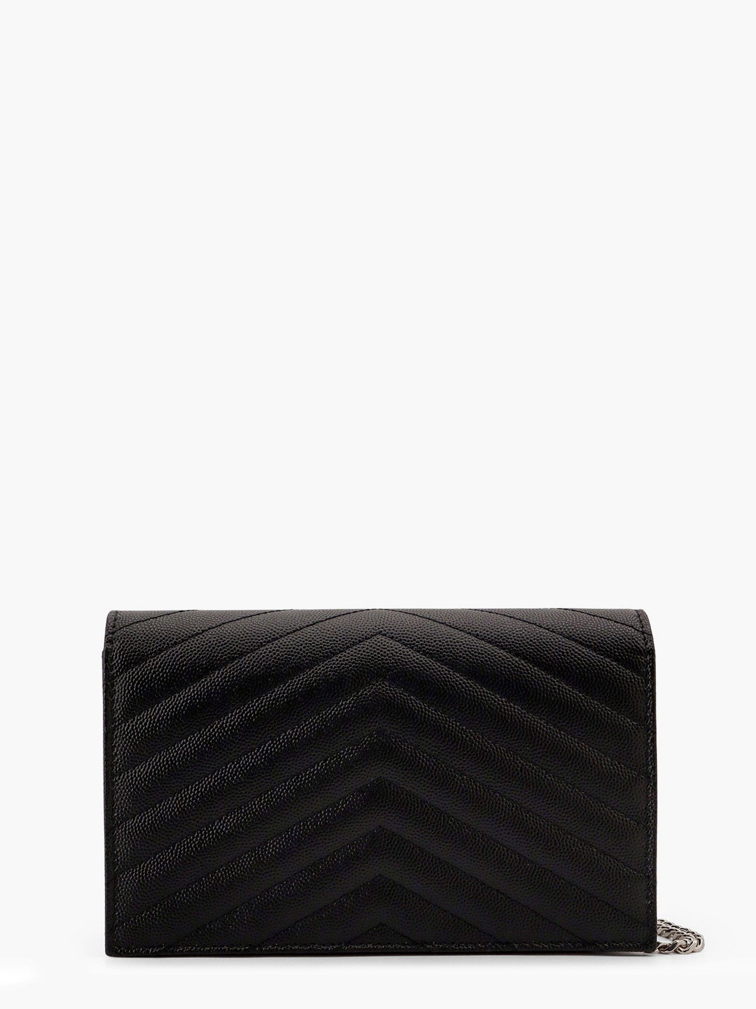Saint Laurent Cassandre Pochette grain - de - poudre leather crossbody bag