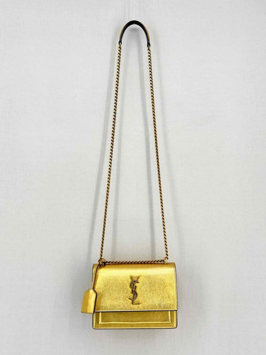 Saint Laurent Sunset Metallic Gold Crossbody