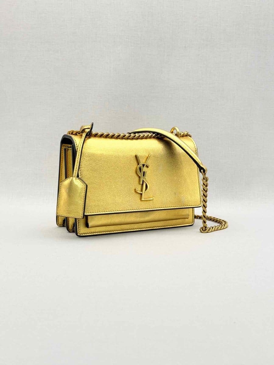 Saint Laurent Sunset Metallic Gold Crossbody