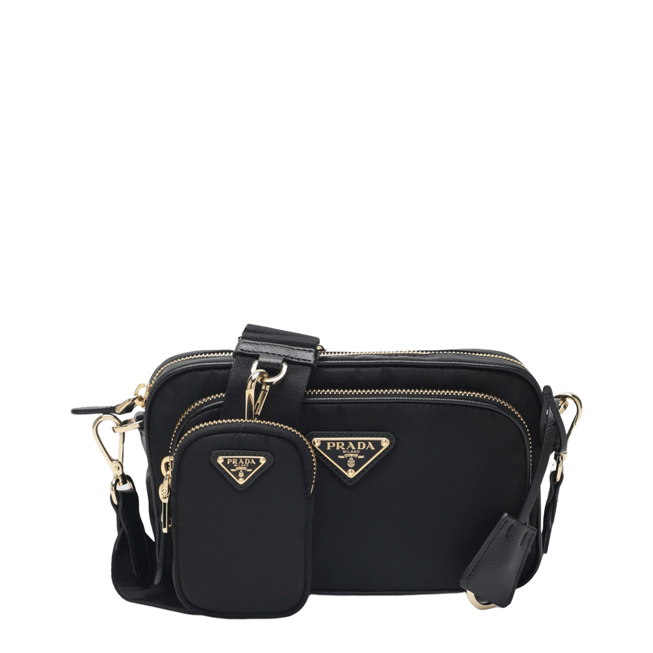 Prada Re - Nylon Crossbody Bags - Black