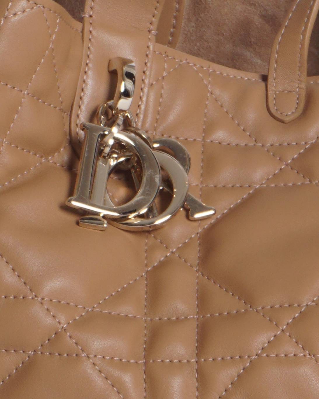 Dior Small Toujours Bag in craie Macrocannage calfskin