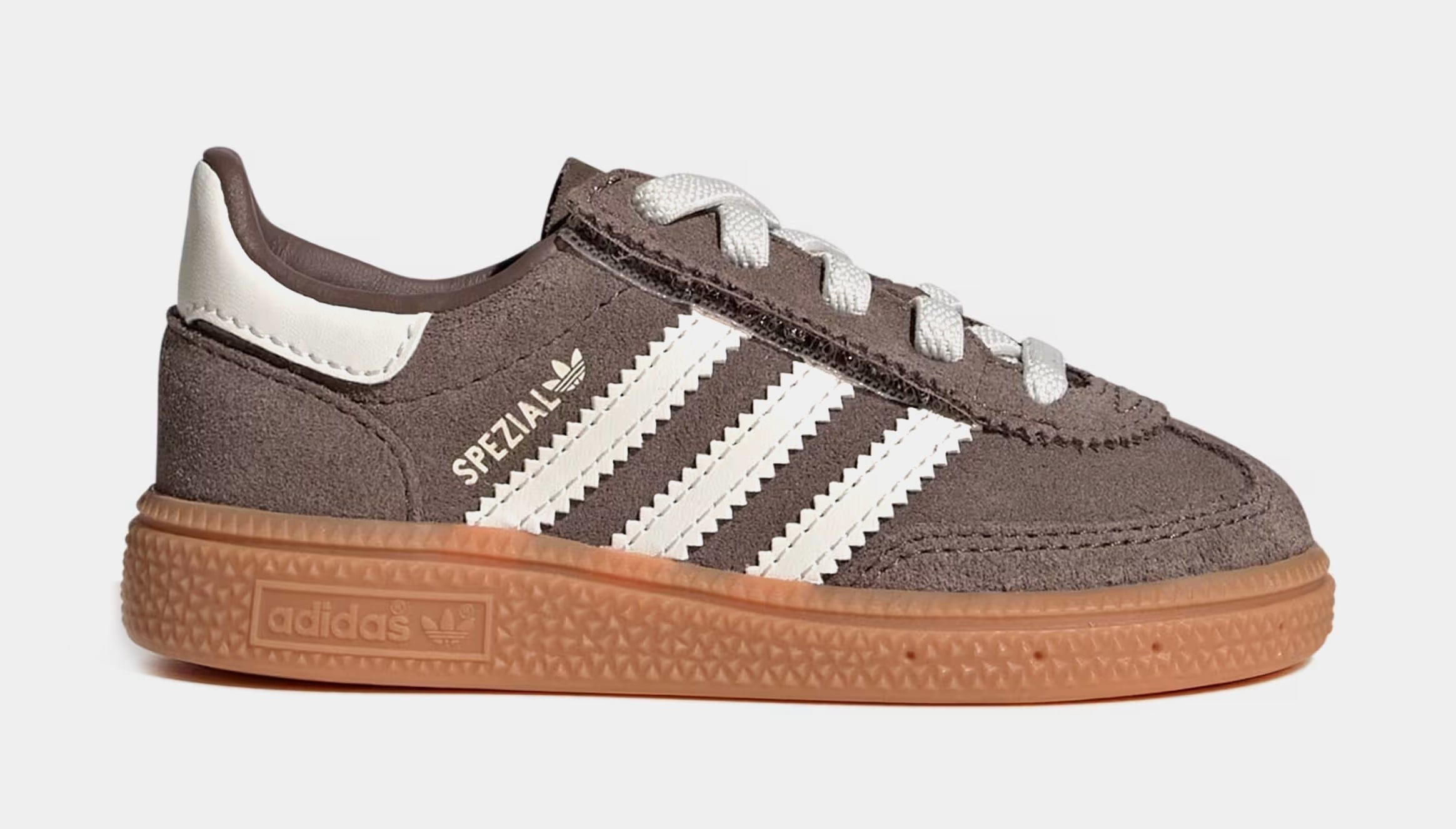 adidas Handball Spezial Comfort Closure Elastic Lace Infant Toddler Lifestyle Shoes (Earth Strata/Off White/Gum)