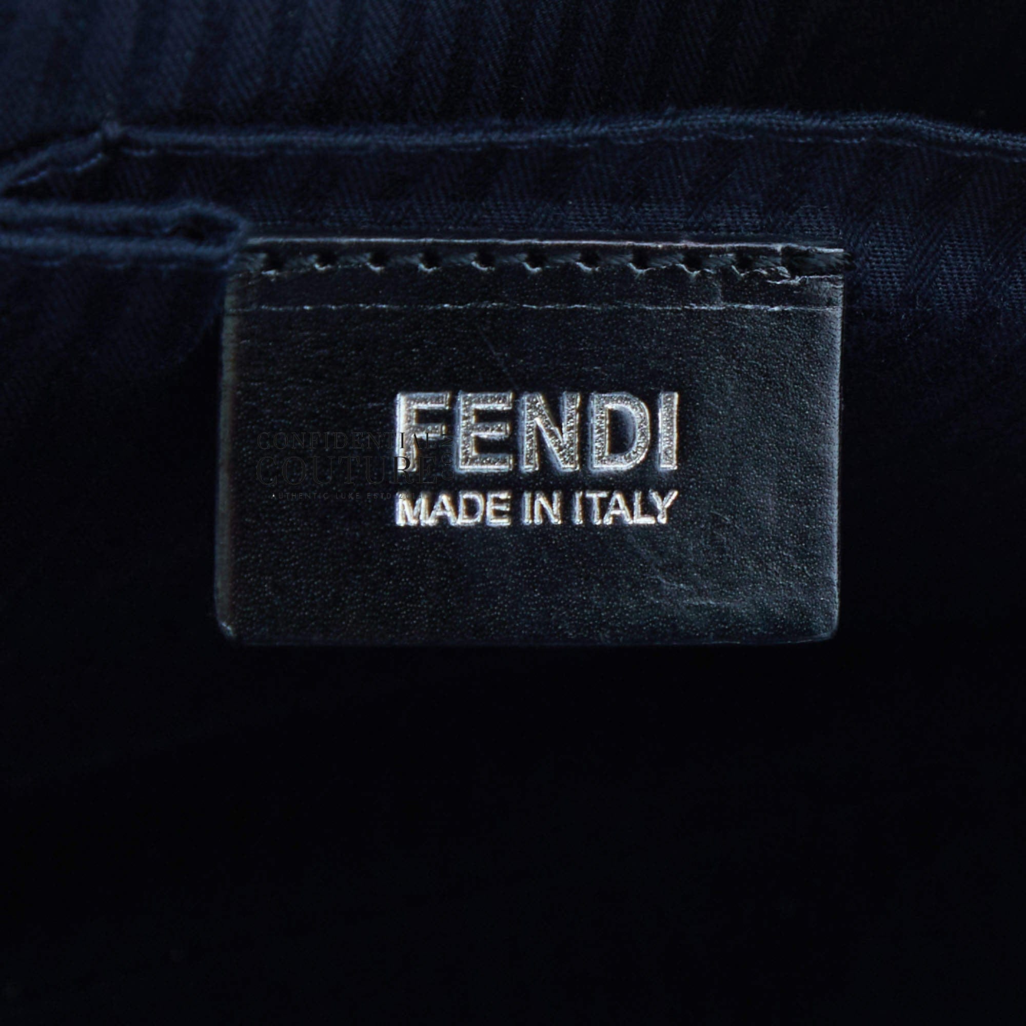 Fendi Navy Medium 2jours Tote Bag