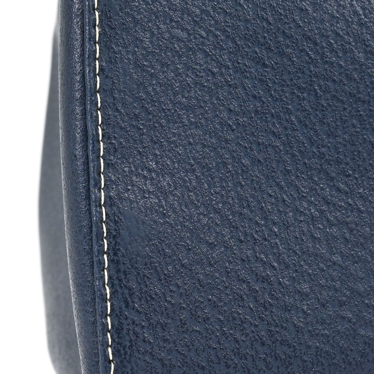 Fendi Blue Leather Baguette Box Handbag