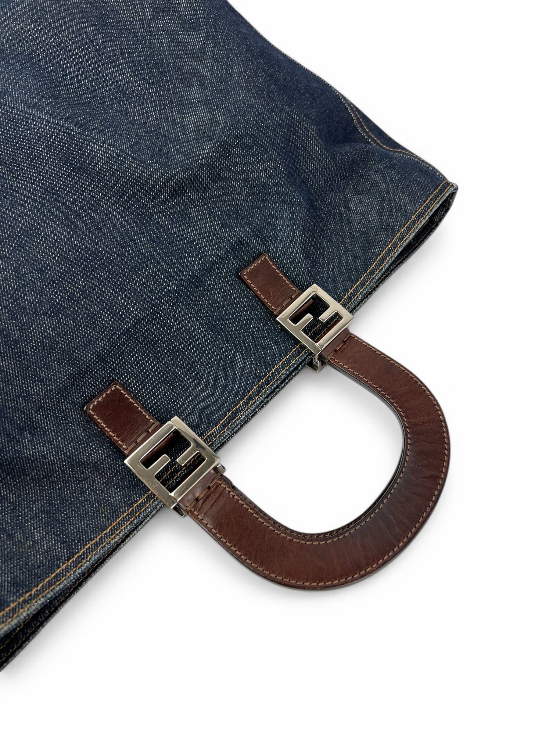 Fendi Denim Top Handle Tote