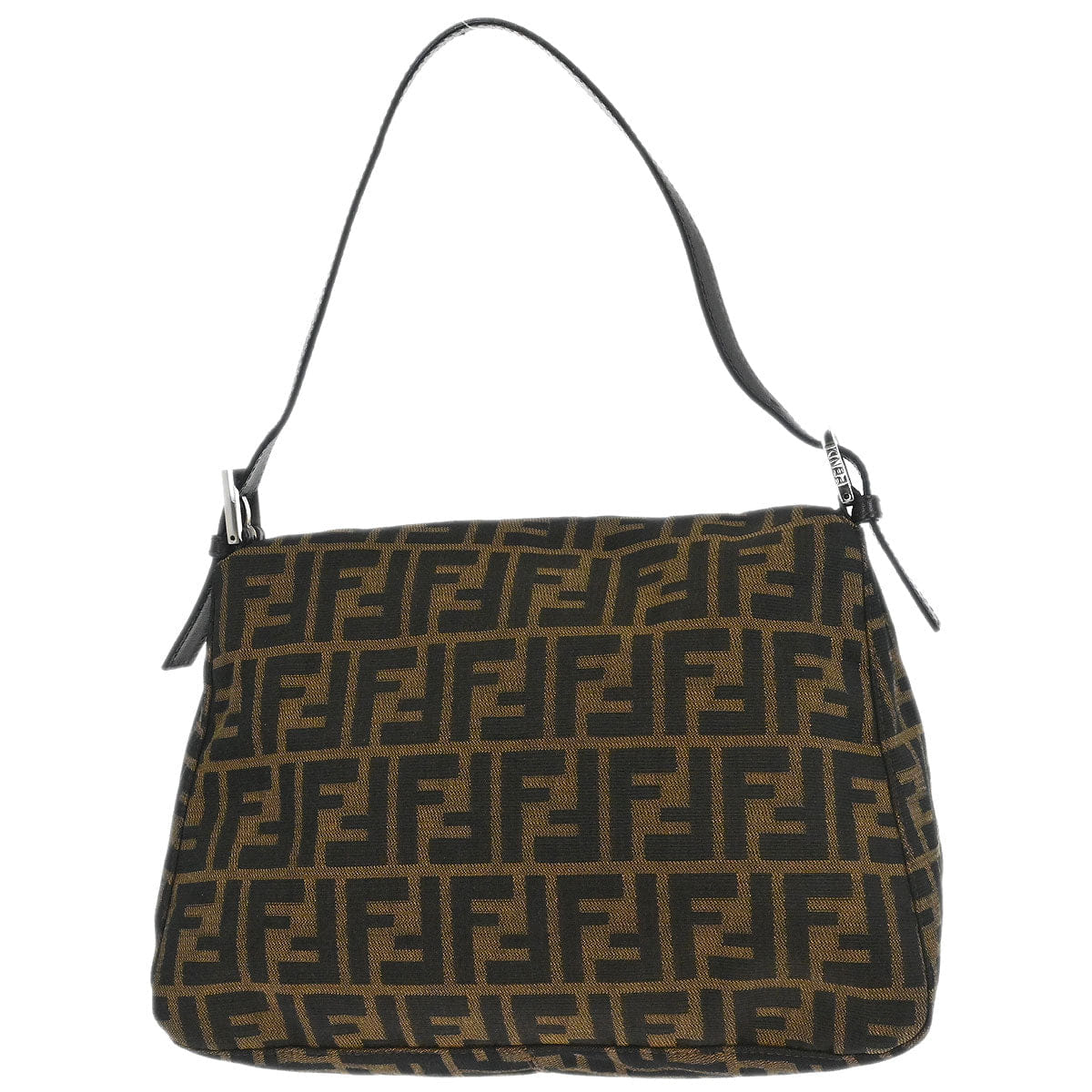 Fendi Brown Canvas Zucca Mamma Baguette Handbag