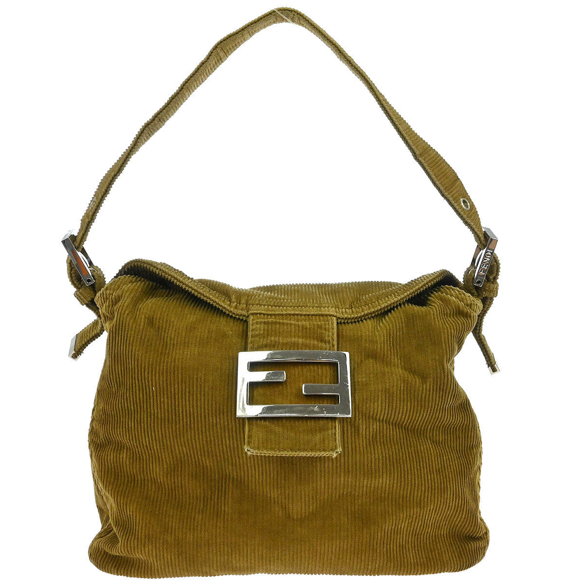 Fendi Brown Cotton Handbag