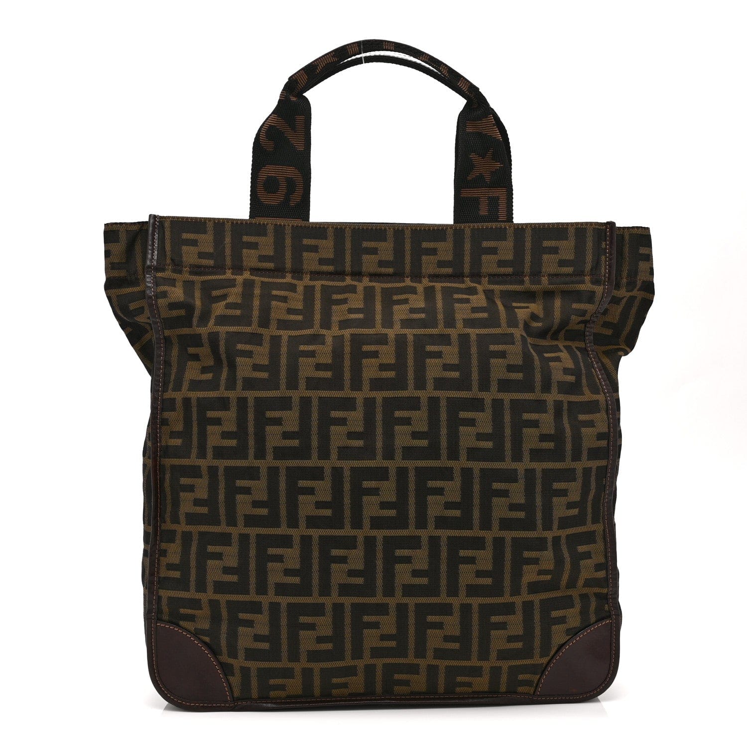 Fendi Zucca 1925 Vertical Tote Tobacco