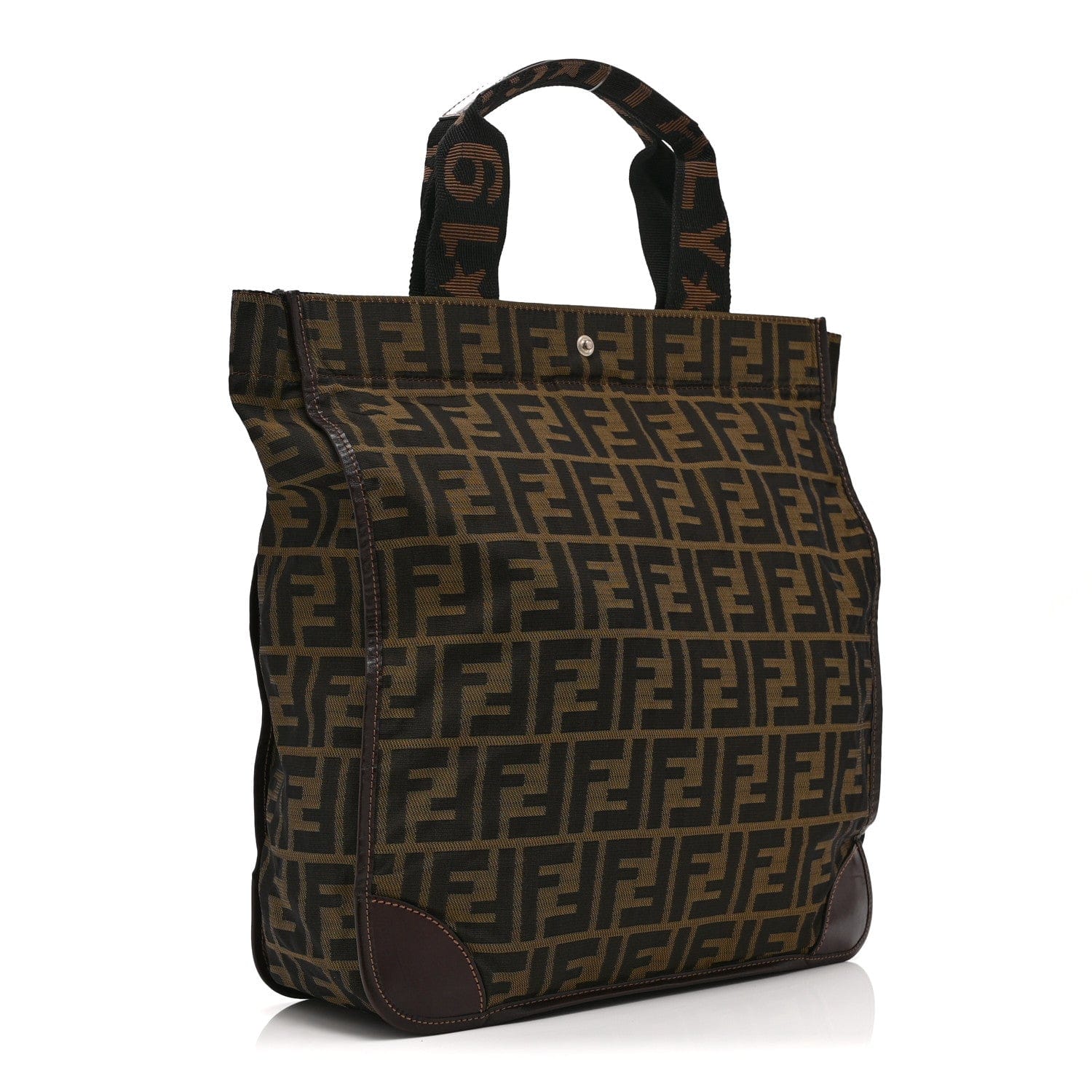 Fendi Zucca 1925 Vertical Tote Tobacco