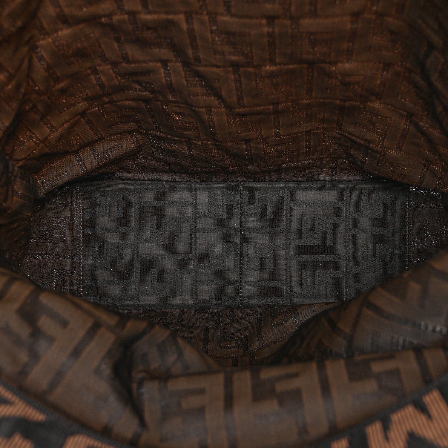 Fendi Zucca 1925 Vertical Tote Tobacco