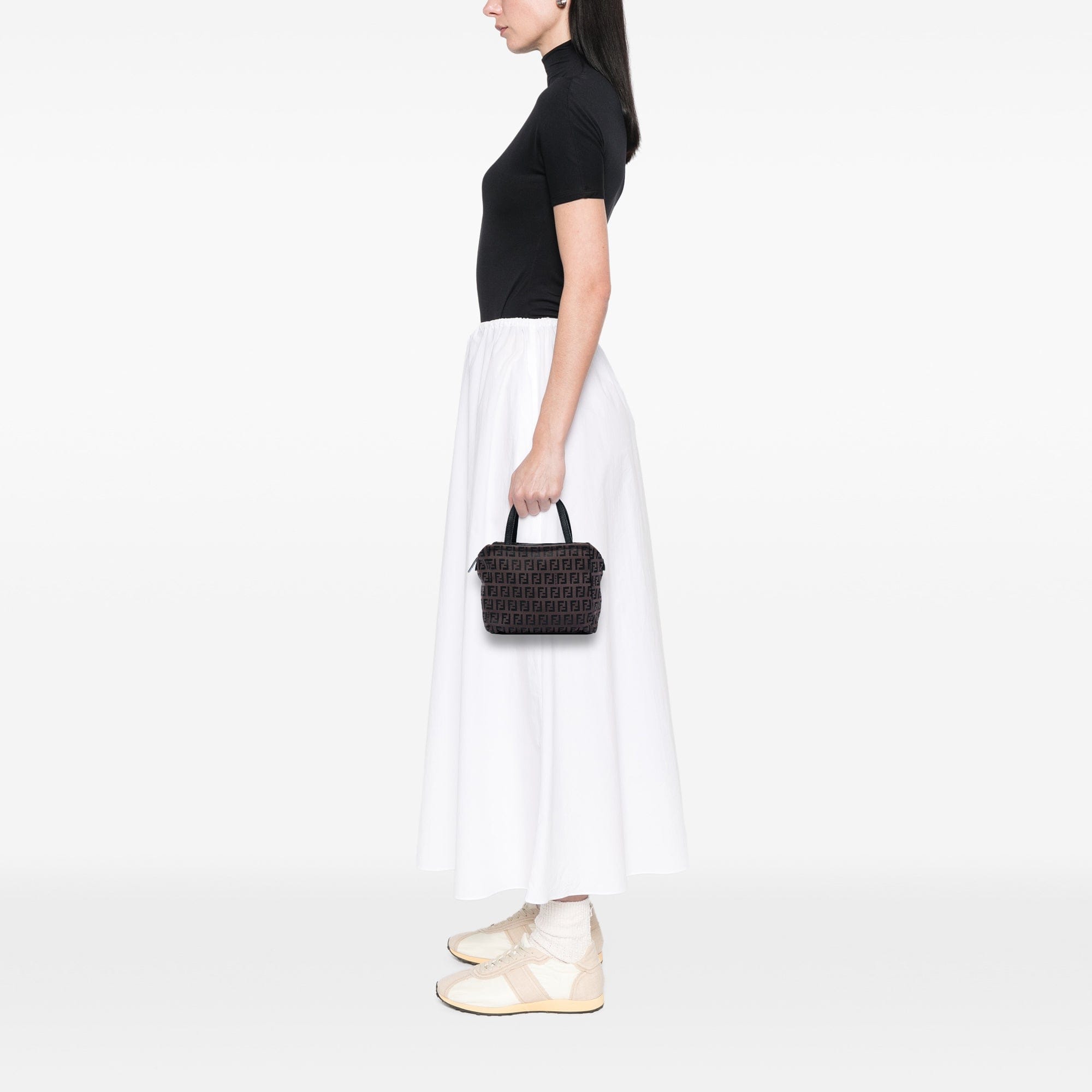 Fendi Zucchino Canvas Handbag