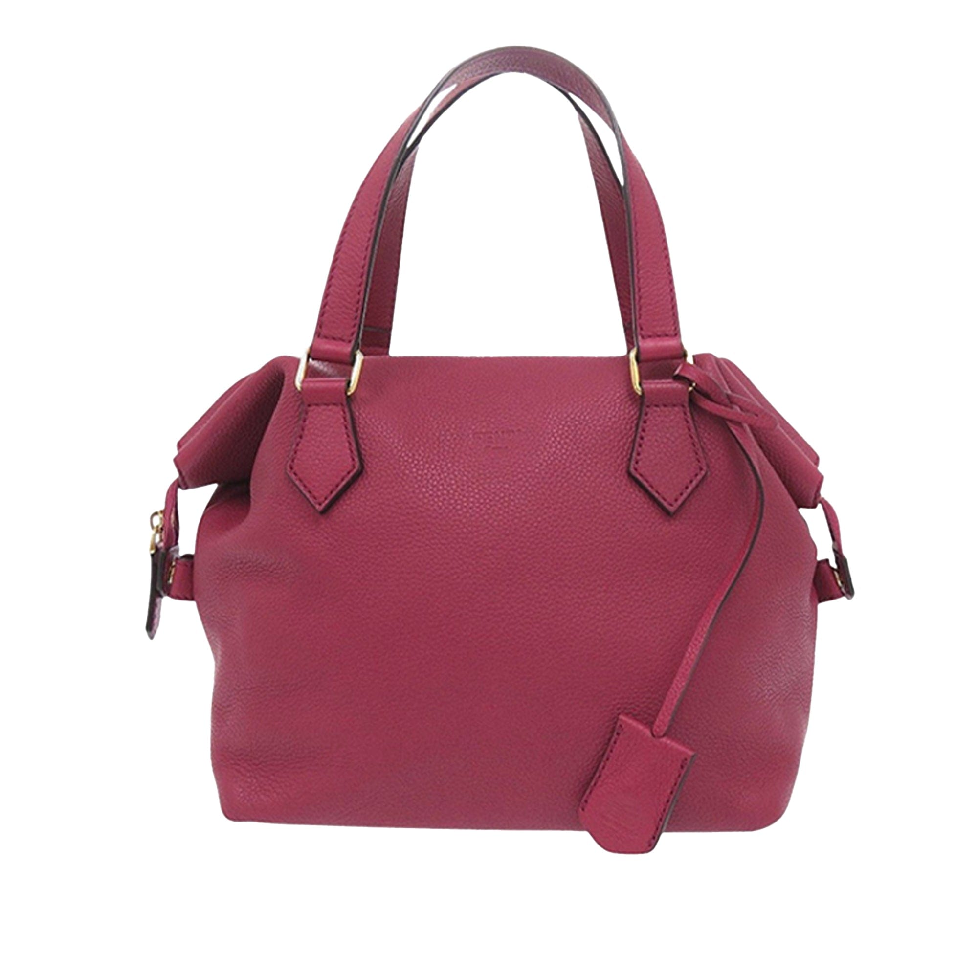 Fendi Small Leather Double Handle Tote