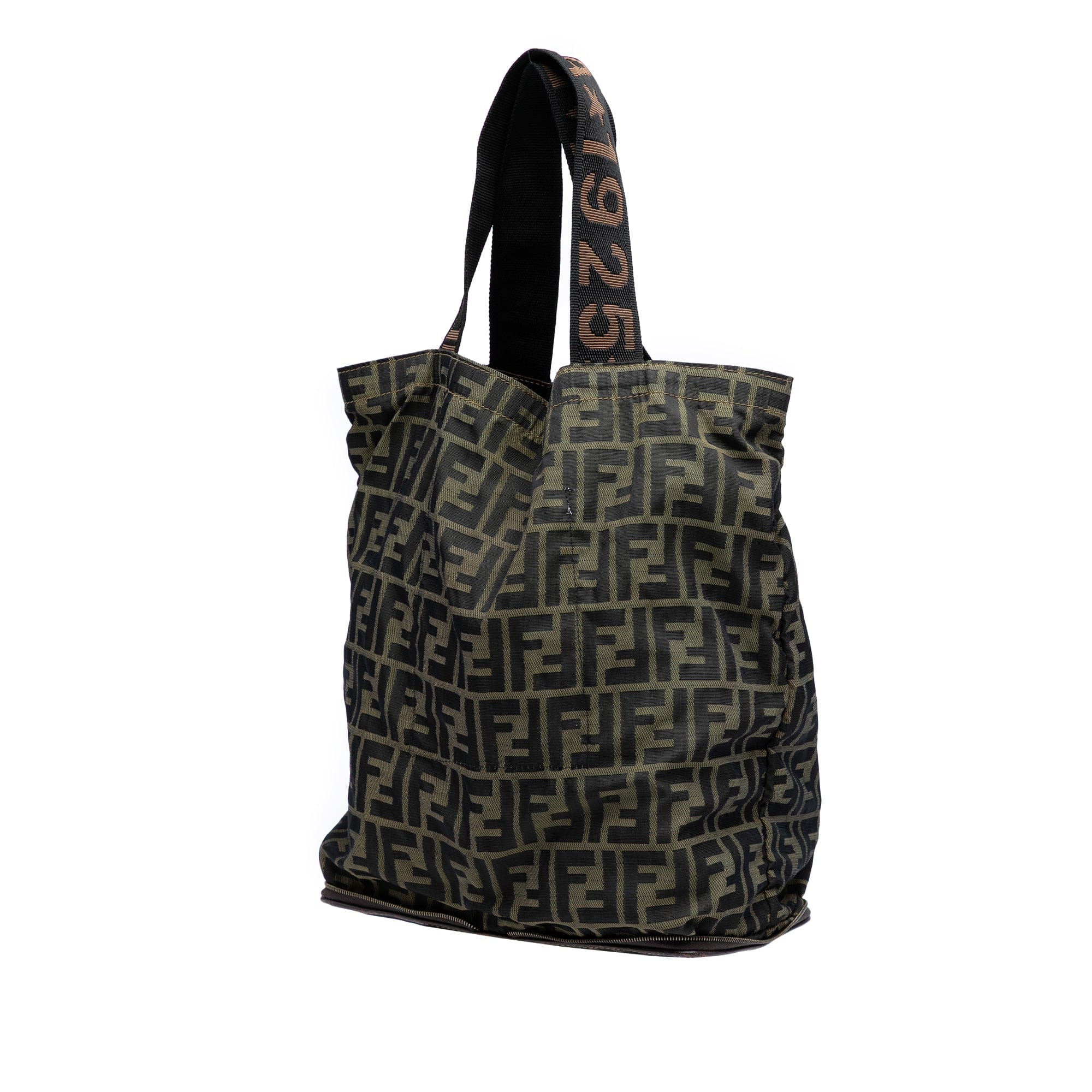 Fendi Zucca Canvas and Nylon Foldable Tote