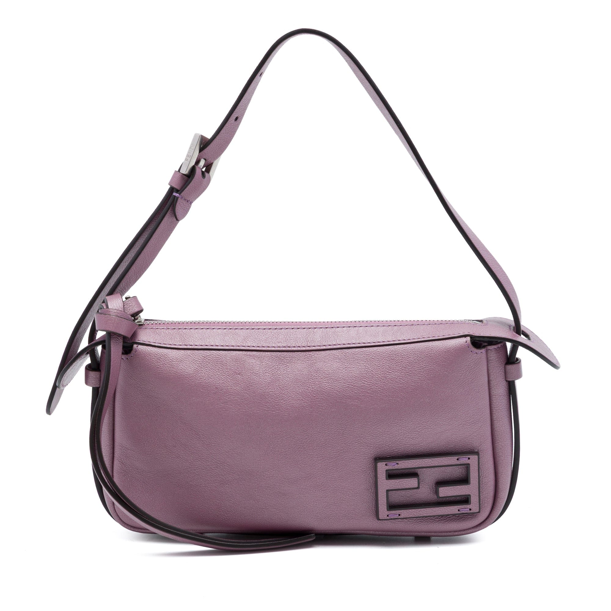 Fendi Mini Metallic Calfskin Simply Handbag