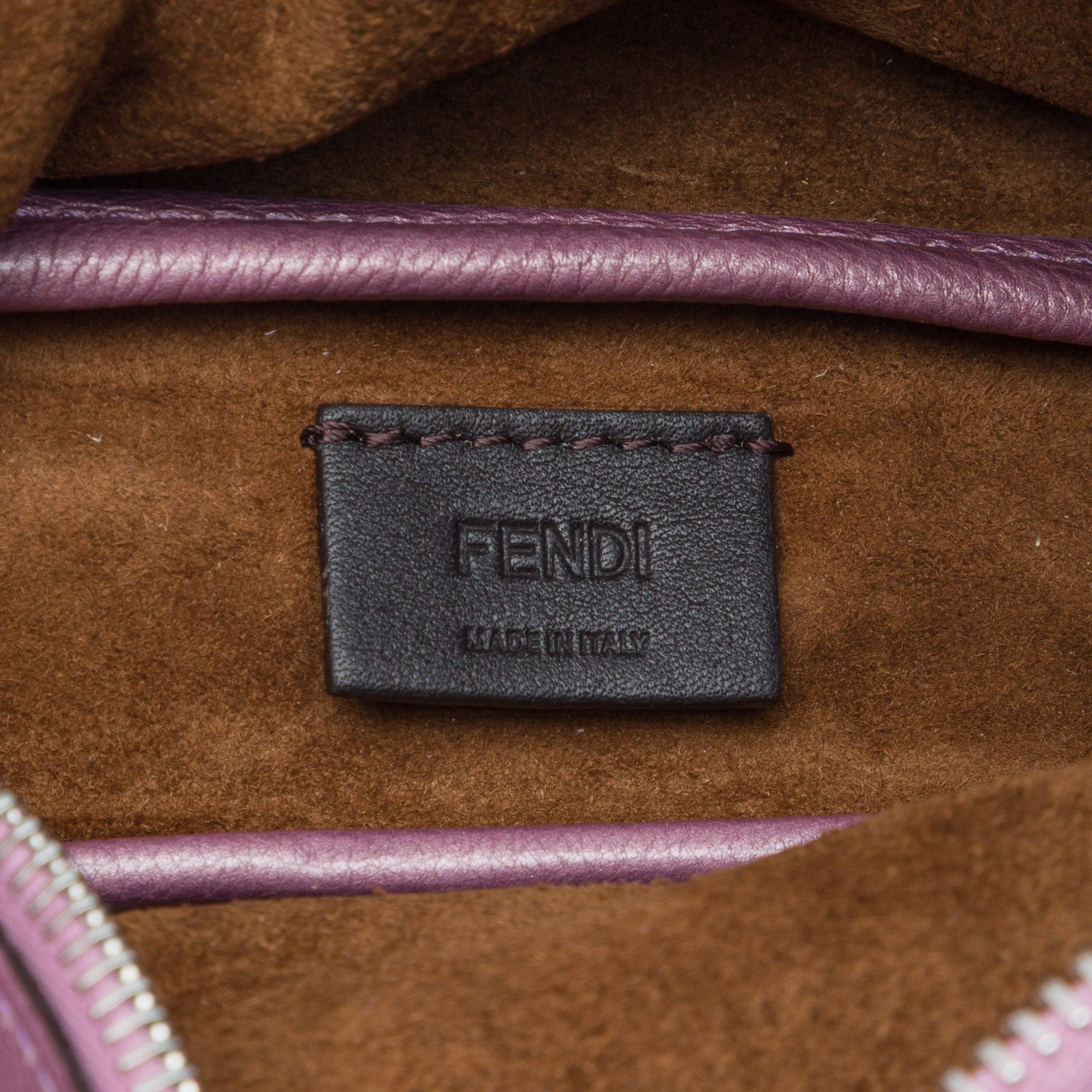Fendi Mini Metallic Calfskin Simply Handbag