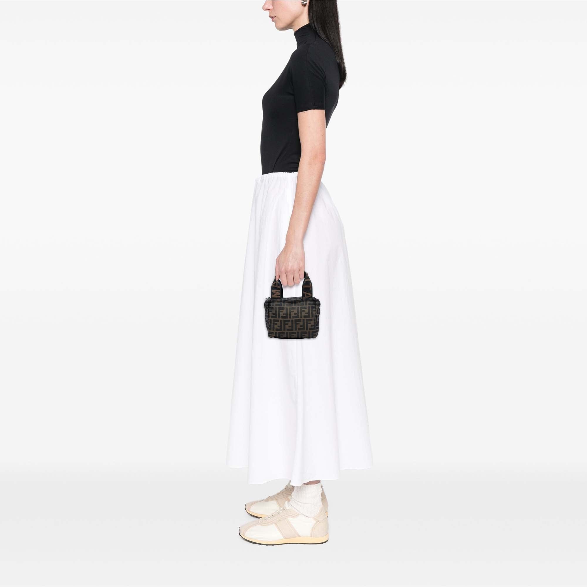 Fendi Mini Zucca Canvas Handbag