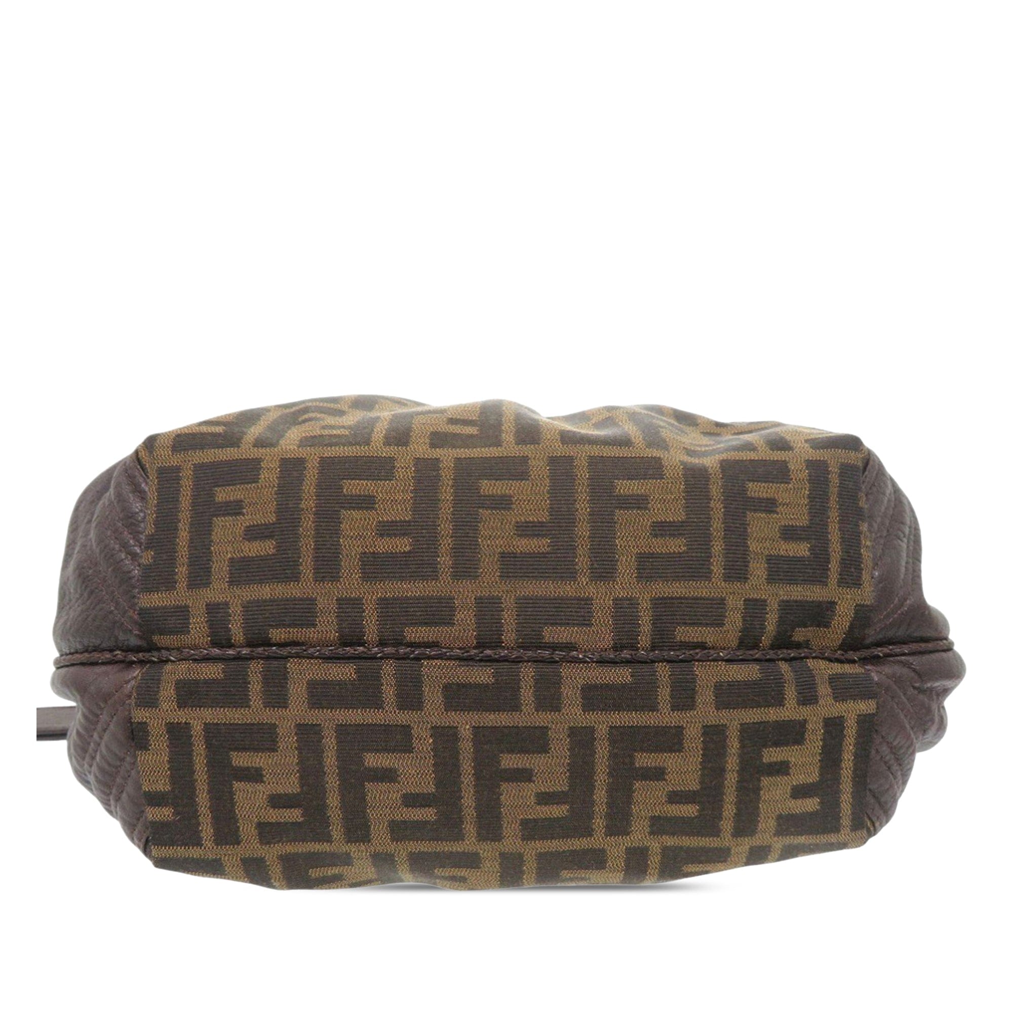 Fendi Mini Zucca Canvas and Leather Spy Handbag