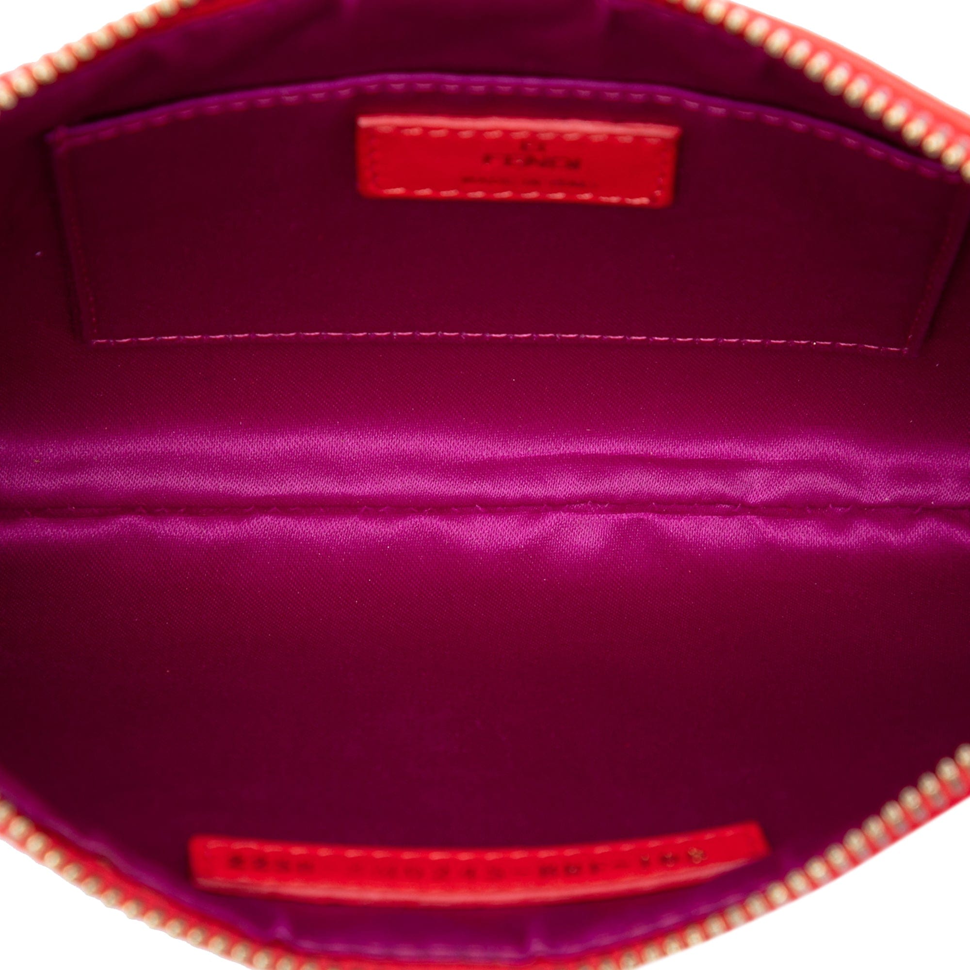 Fendi Zucchino Embossed Nappa Tassel Handbag