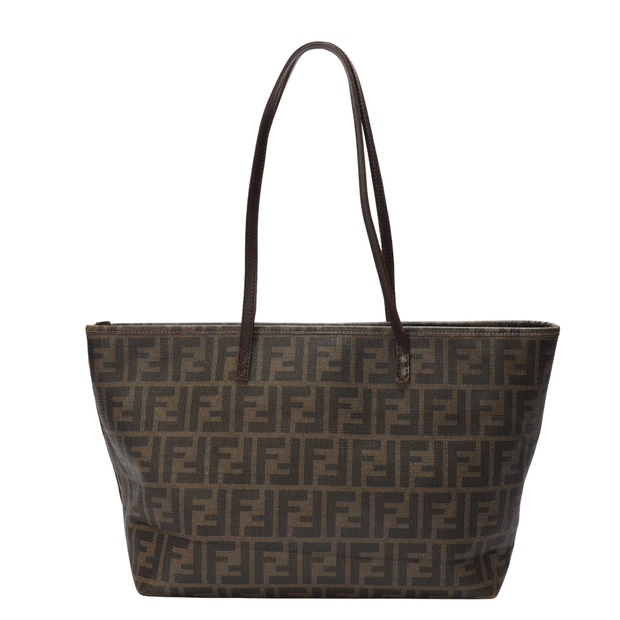 Fendi Tobacco Brown FF Shopper Tote