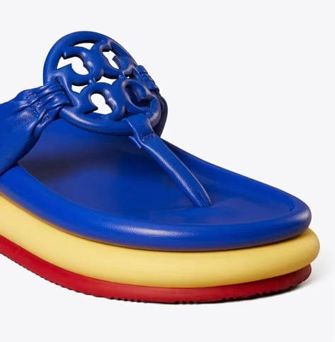 Tory Burch Women's Miller Cloud Puff Sandals Blue Multicoloured