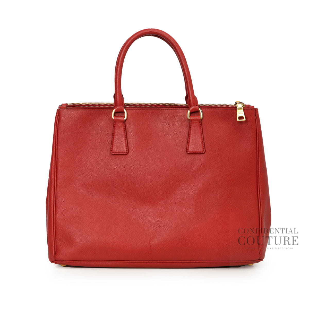 Prada Galleria Large Red Saffiano Leather Bag