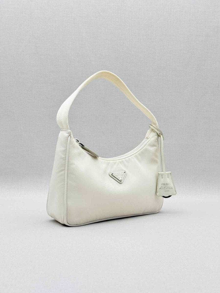 Prada Re - Nylon Off - white Hobo bag