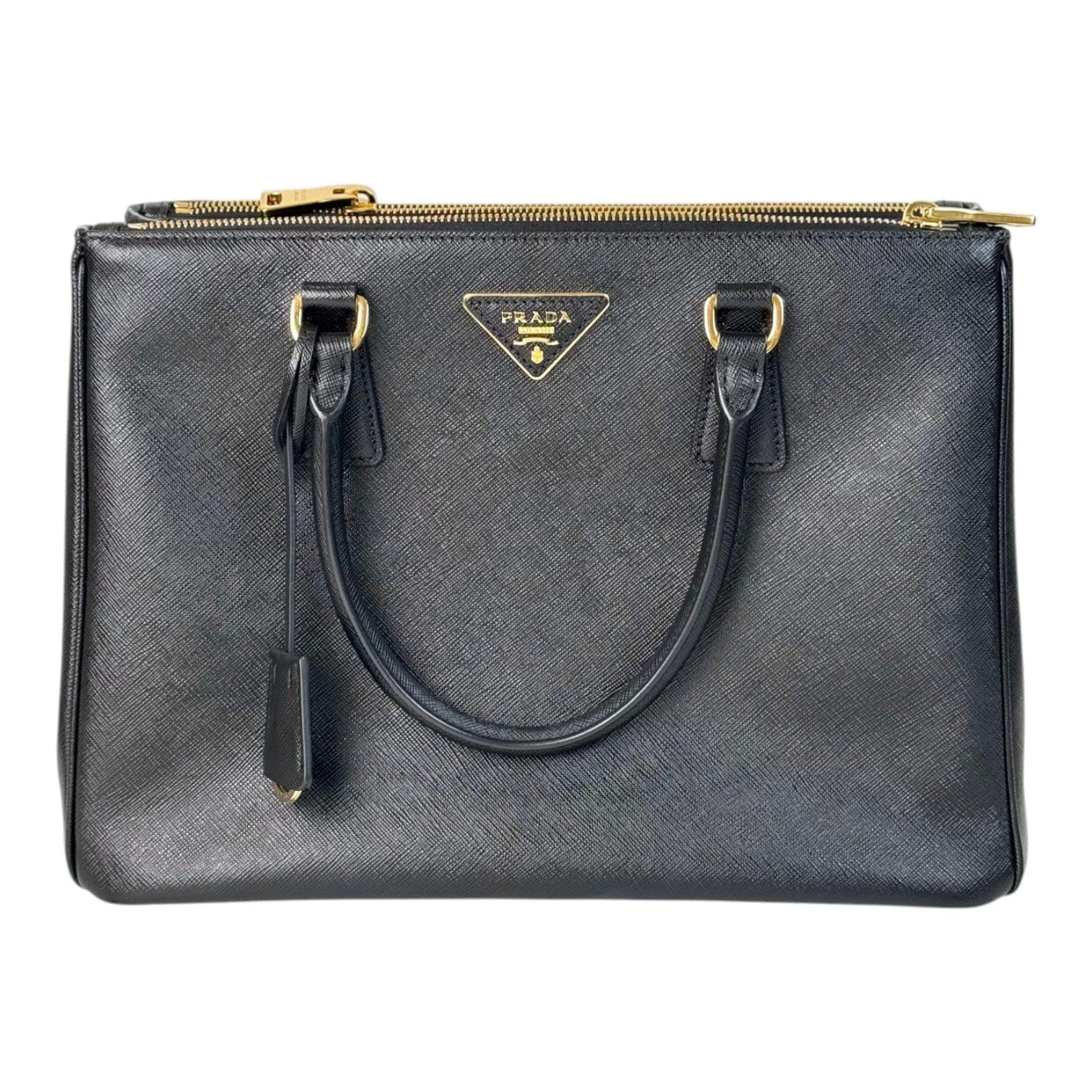 Prada Black Small Saffiano Bag with Strap