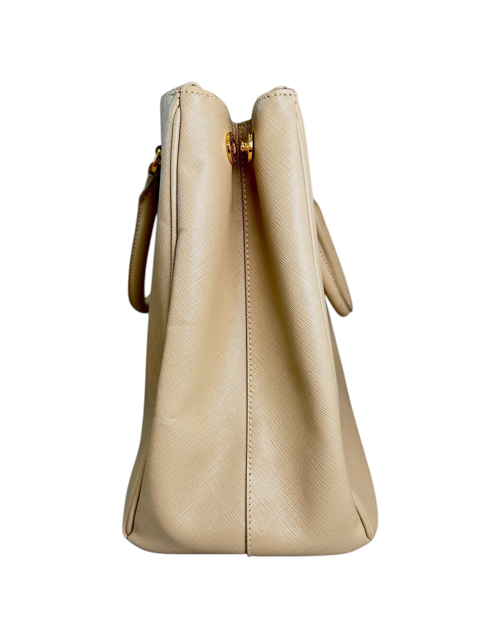 Prada Large Nude Saffiano Bag
