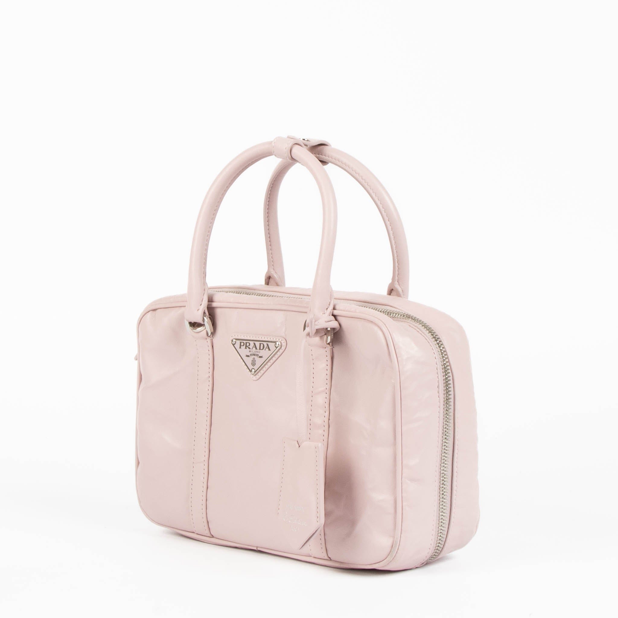 Prada Alabaster Pink Antique Nappa Re - Edition 2001 Small Bag