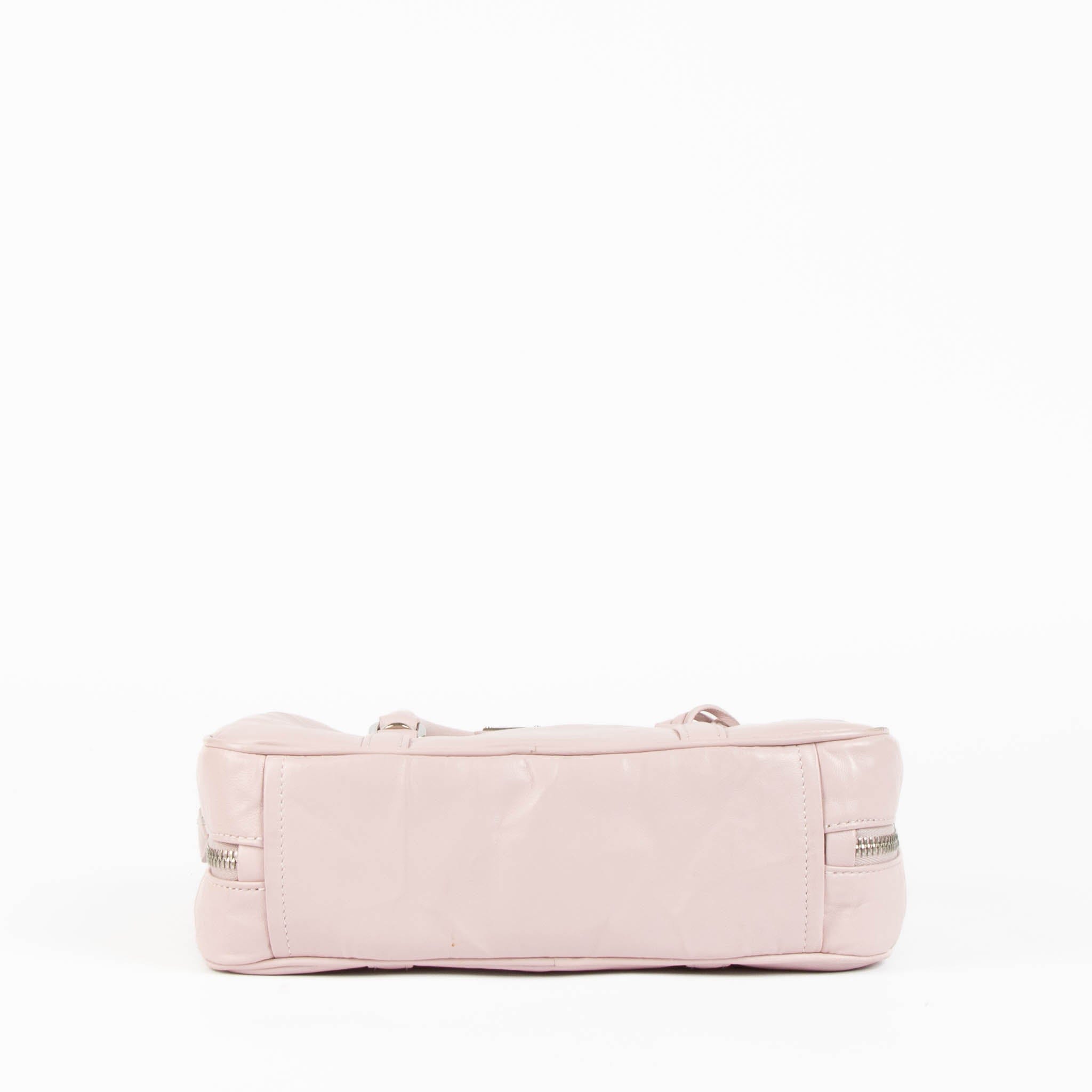 Prada Alabaster Pink Antique Nappa Re - Edition 2001 Small Bag