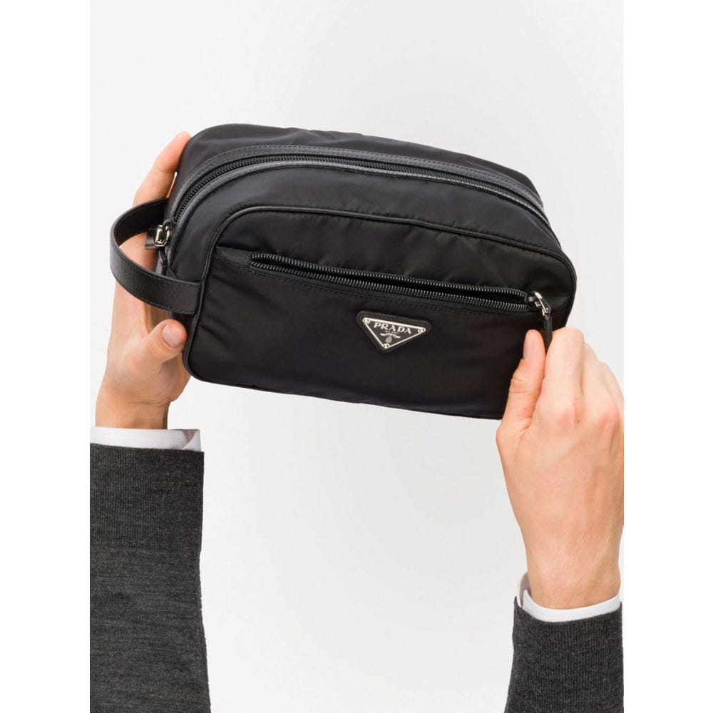 Prada Black Wash Bags Men