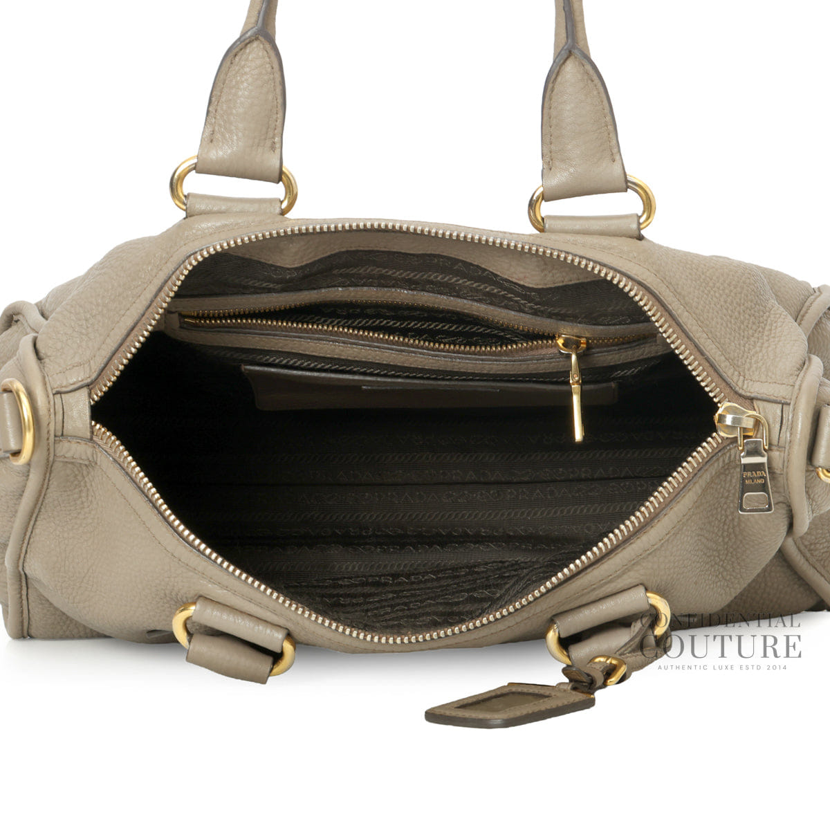 Prada Vitello Daino Bauletto Bag