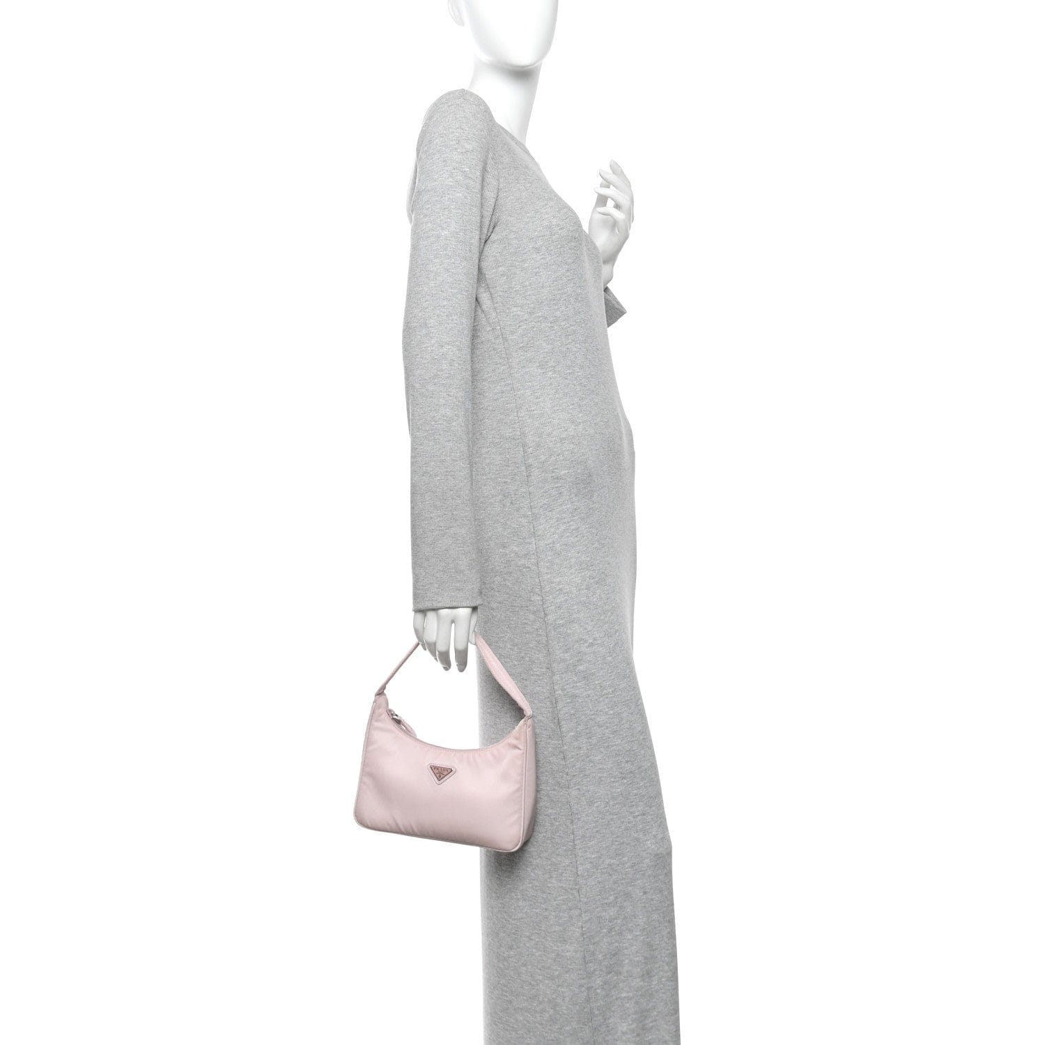 Prada Tessuto Nylon Saffiano Re - Edition 2000 Bag Alabastro