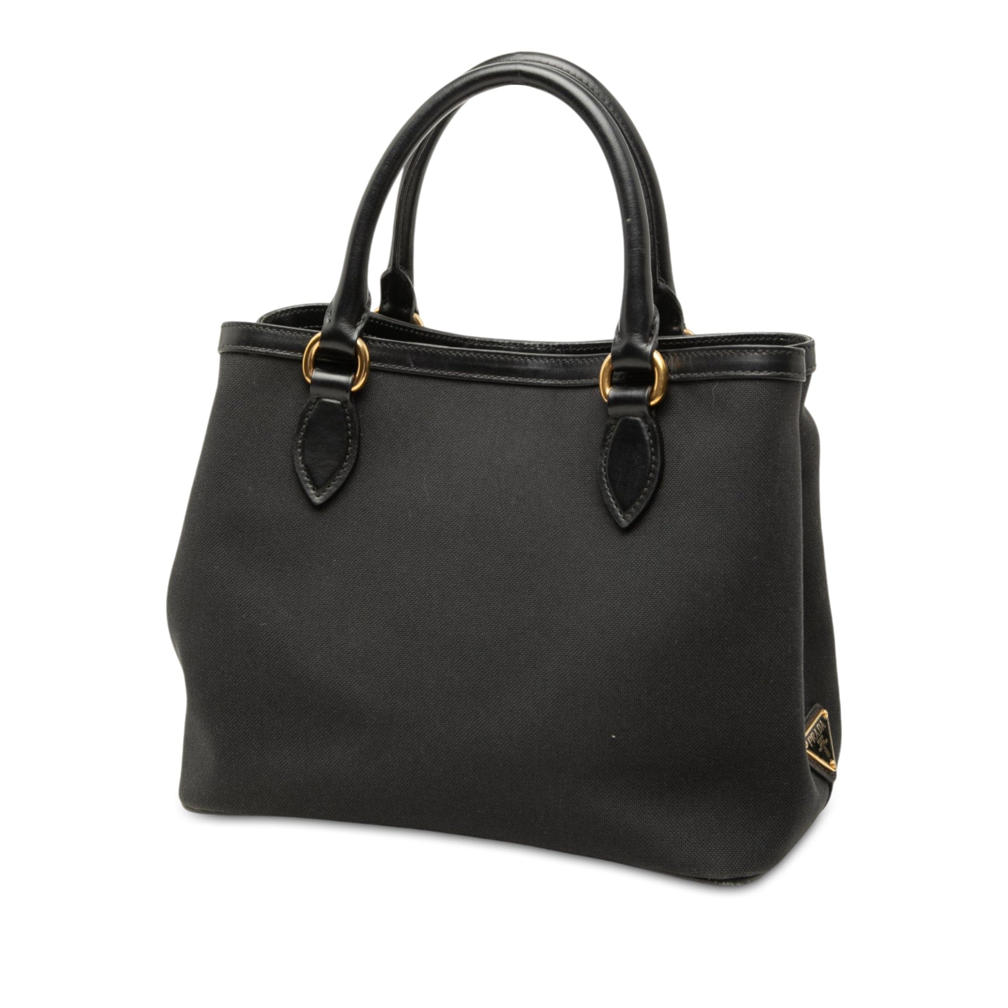 Prada Canvas Canapa Logo Satchel