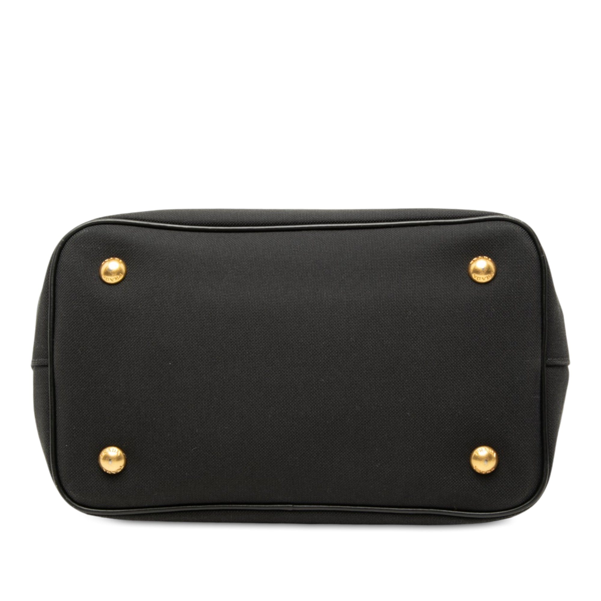 Prada Canvas Canapa Logo Satchel